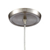 Fusion 8"w Mini Pendant with Frosted White Mosaic Glass Ceiling Elk Lighting 