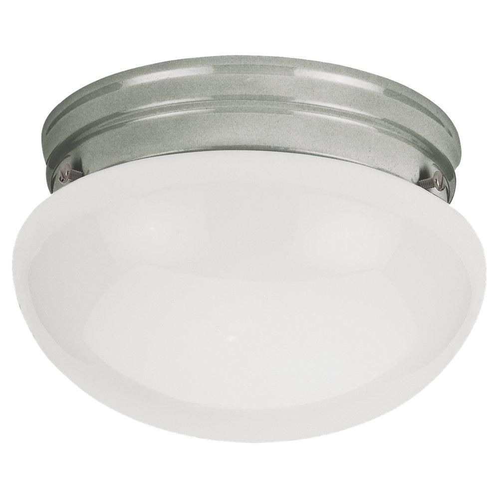 Webster One Light Ceiling Flush Mount - Brushed Nickel CEILING Sea Gull Lighting 