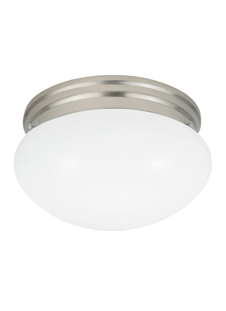 Webster One Light Ceiling LED Flush Mount - Brushed Nickel Ceiling Sea Gull Lighting 