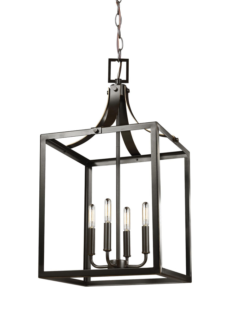 Labette Large Four Light Hall / Foyer - Heirloom Bronze Pendants Sea Gull Lighting 