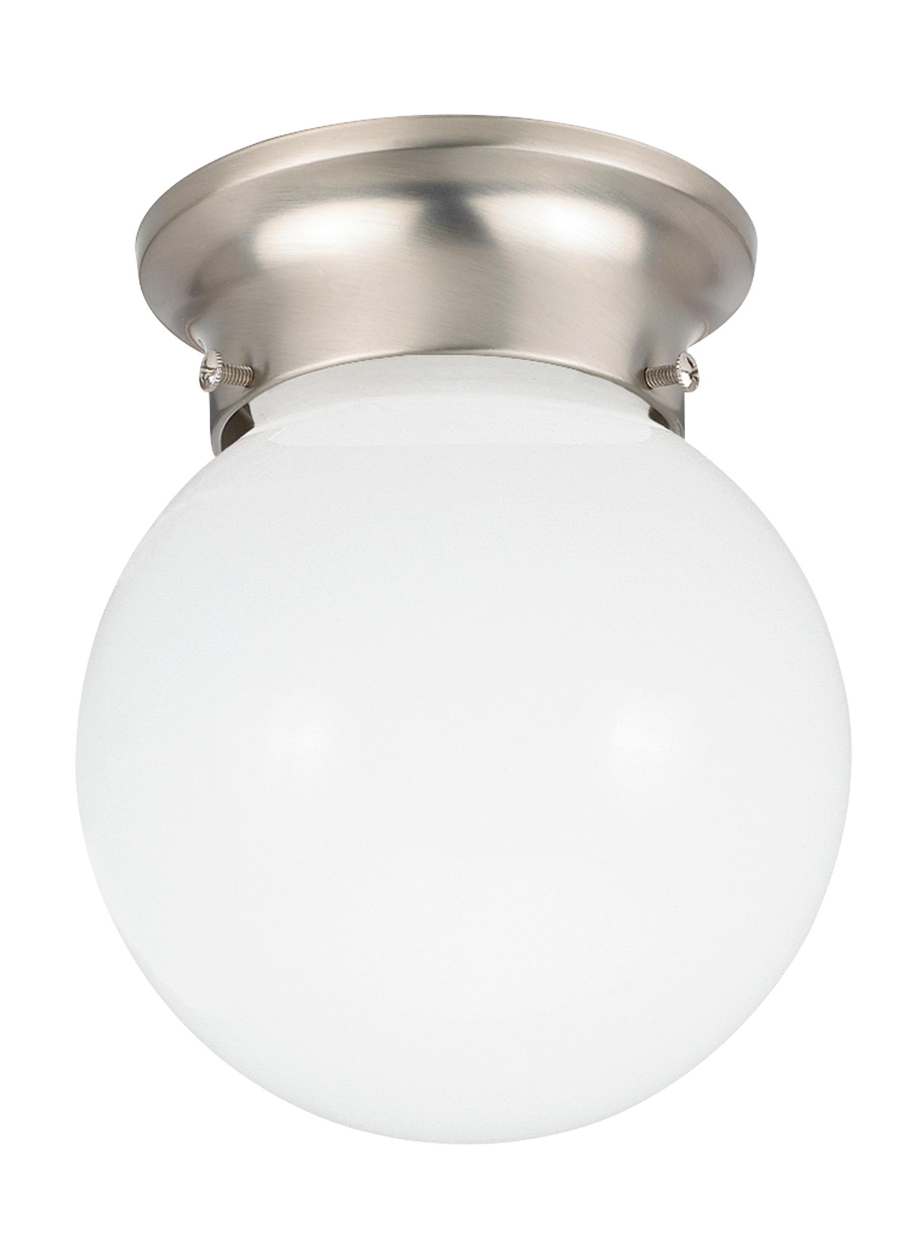 Tomkin One Light Ceiling LED Flush Mount - Brushed Nickel Ceiling Sea Gull Lighting 