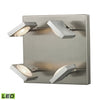 Reilly Collection 4 light sconce in Brushed Nickel/Brushed Aluminum Wall ELK Lighting 