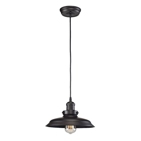 Newberry 1 Light Mini Pendant In Oil Rubbed Bronze Ceiling Elk Lighting 