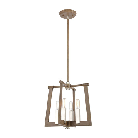 Axis 4-Light Pendant in Light Wood Ceiling Elk Lighting 