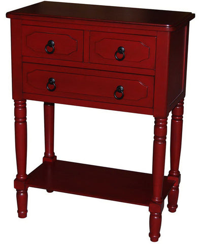 Simplicity 3 drawer chest (Red)