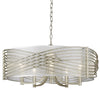 Zara 5 Light Chandelier in White Gold Ceiling Golden Lighting 