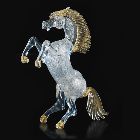 Arte di Murano Horse Silver And Gold Giant Standing Decor Accessories Arte di Murano 