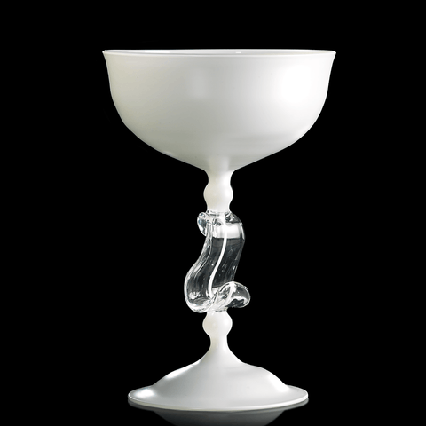 Arte di Murano Cup With Central Leaf Decor Accessories Arte di Murano 