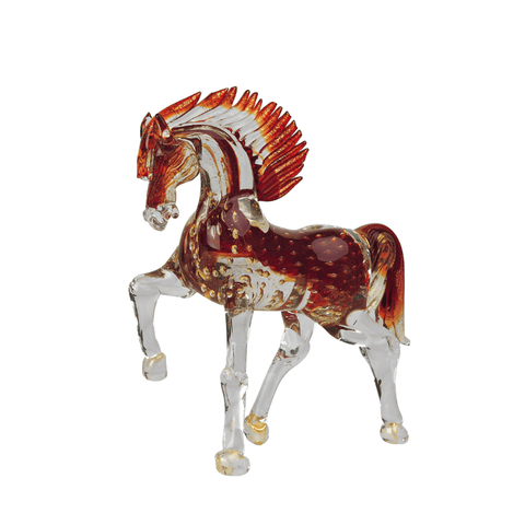 Arte di Murano Maxi Trotting Horse With Bubbles Decor Accessories Arte di Murano 