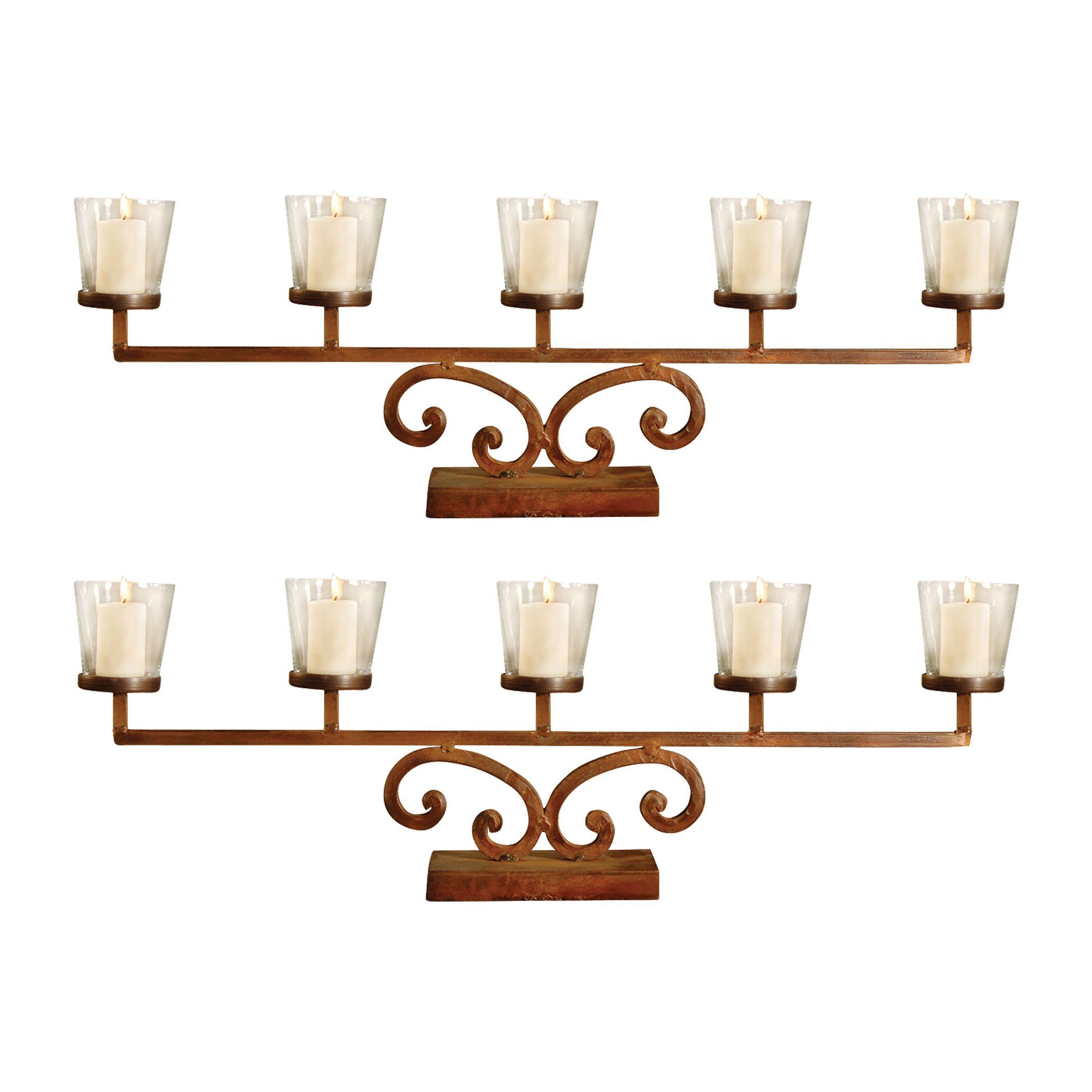 Prairie Votive Mantle Lighting - Set of 2 Accessories Pomeroy 