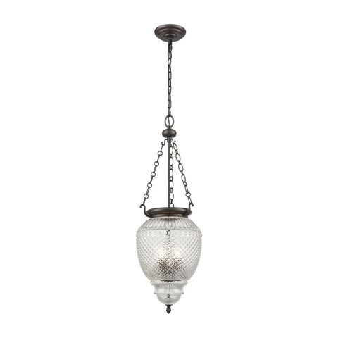 Victoriana 3 Pendant Oil Rubbed Bronze Ceiling Elk Lighting 