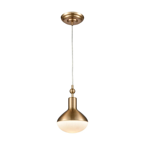 Ravette 1 Pendant Satin Brass Ceiling Elk Lighting 