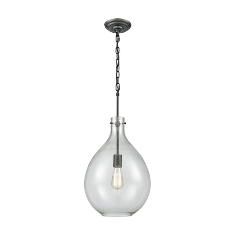 Sunderland 1 Pendant Silvered Graphite Ceiling Elk Lighting 