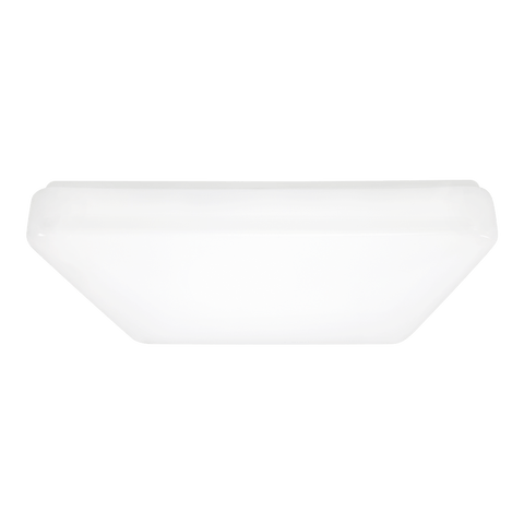 Vitus Medium LED Square Ceiling Flush Mount - White Ceiling Sea Gull Lighting 