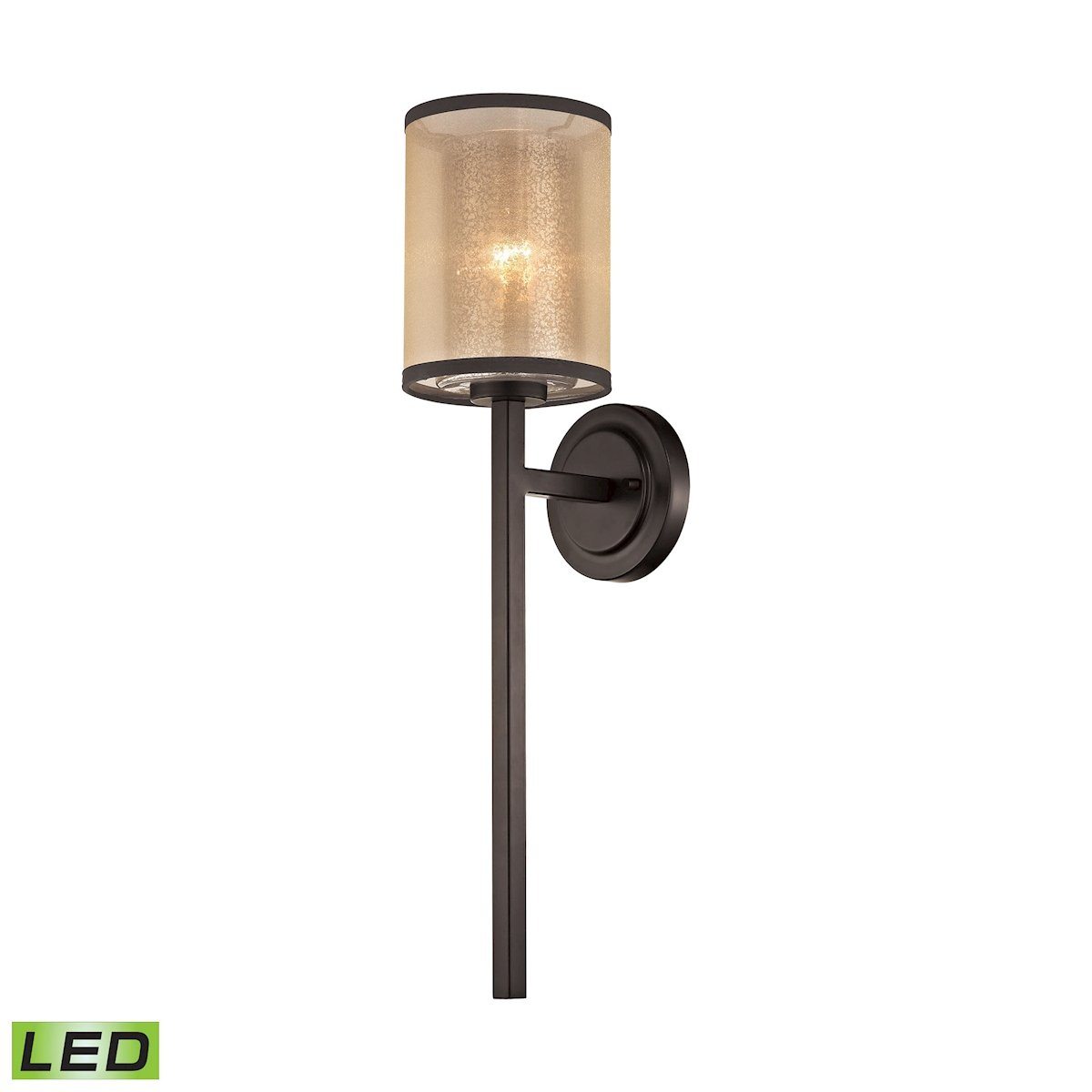 Diffusion 1 Light LED Wall Sconce In Oil Rubbed Bronze Wall Sconce Elk Lighting 