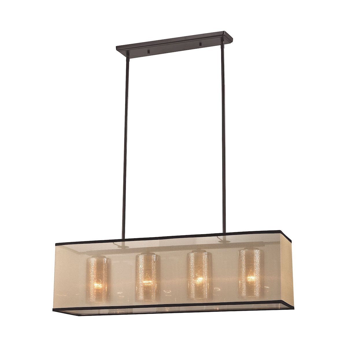 Diffusion 34"w 4 Light Chandelier In Oil Rubbed Bronze Ceiling Elk Lighting Default Value 