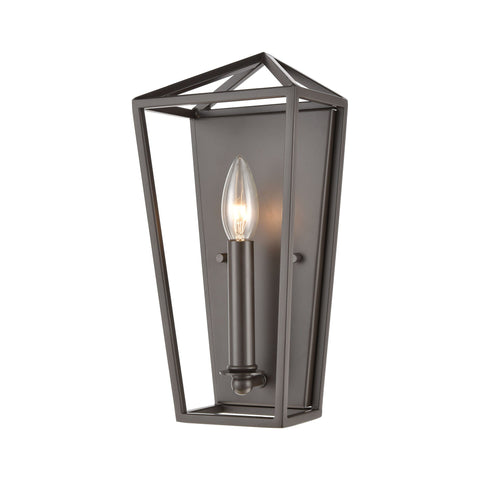Fairfax 1-Light Sconce in Oil Rubbed Bronze Wall Elk Lighting 