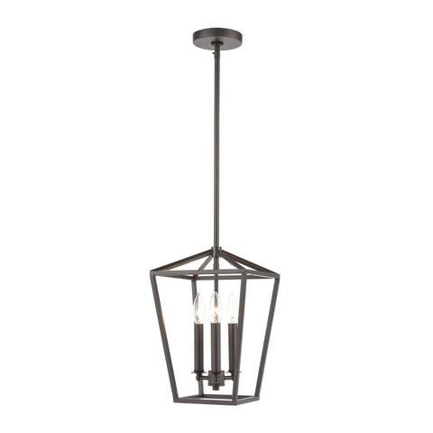 Fairfax 3-Light Mini Pendant in Oil Rubbed Bronze Ceiling Elk Lighting 