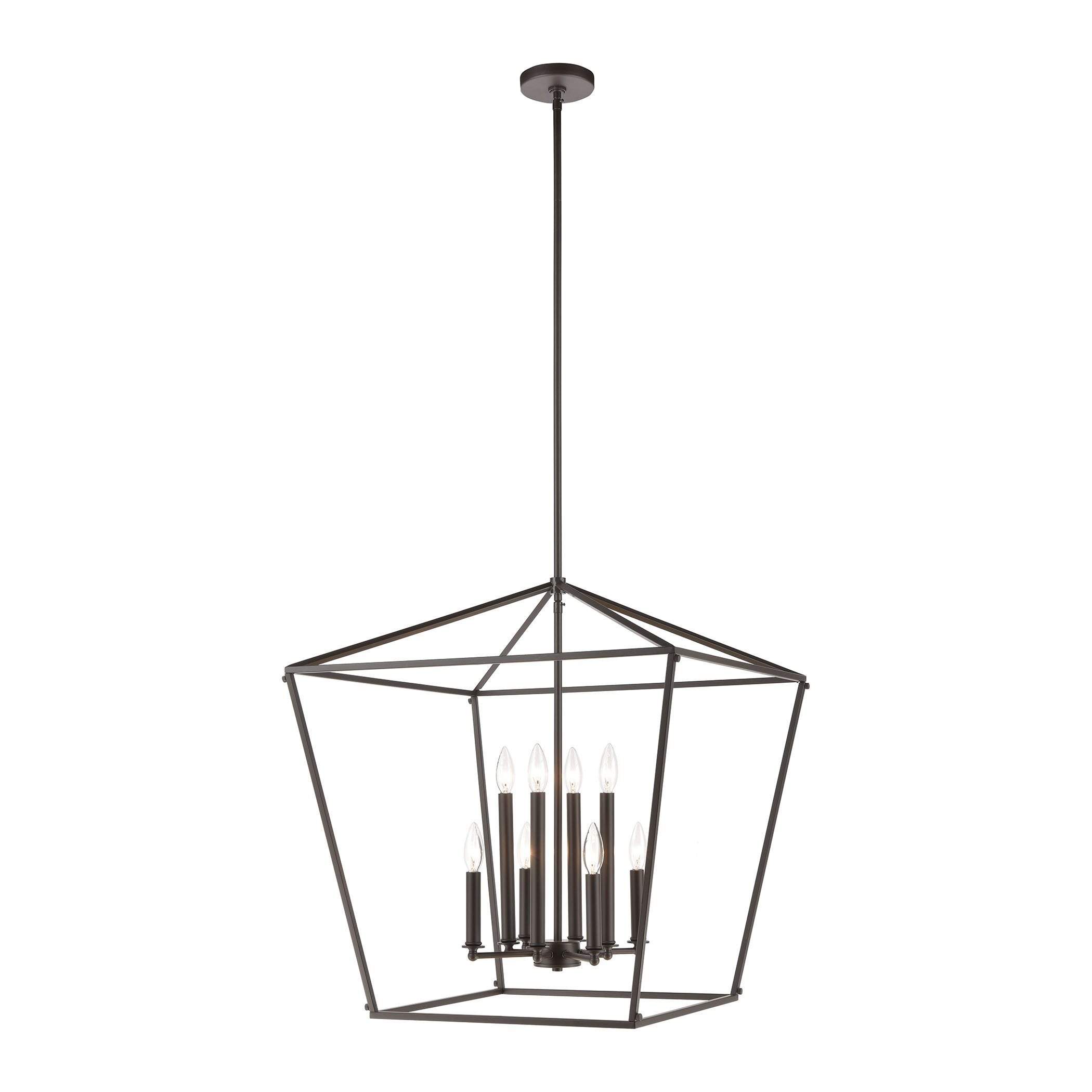 Fairfax 8-Light Pendant in Oil Rubbed Bronze Ceiling Elk Lighting 