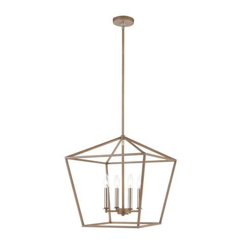 Fairfax 4-Light Pendant in Light Wood Ceiling Elk Lighting 