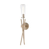 Stix 1-Light Sconce in Light Wood with Seedy Glass Wall Elk Lighting 