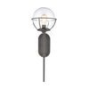 Girard 1-Light Sconce in Charcoal with Clear Glass Wall Elk Lighting 