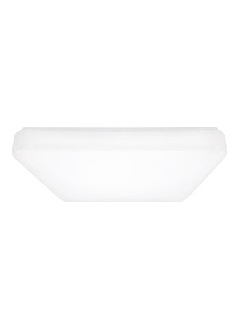 Vitus Large LED Square Ceiling Flush Mount - White Ceiling Sea Gull Lighting 