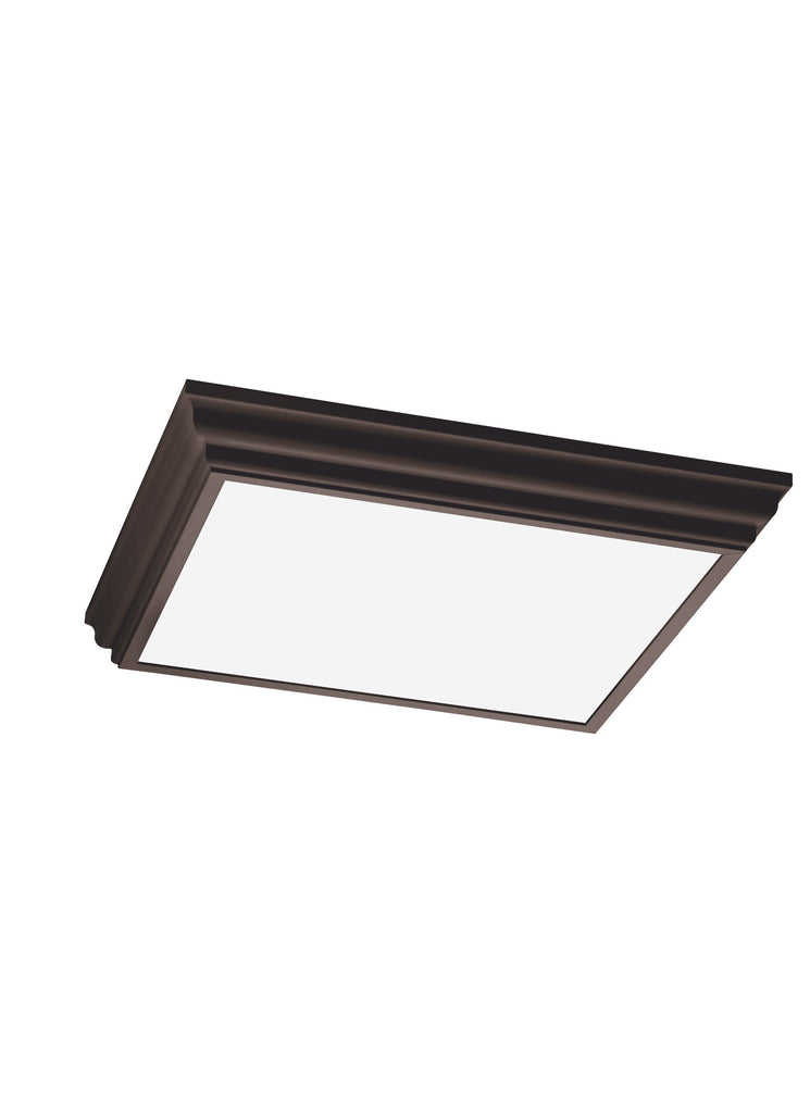 Four Light Ceiling Flush Mount - Oil Rubbed Bronze Ceiling Sea Gull Lighting 