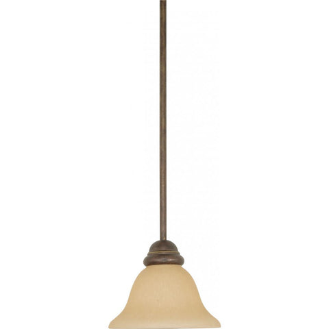 Castillo 8" Mini Pendant with Champagne Linen Washed Glass Ceiling Nuvo Lighting 