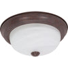 Bronze Flush Mount Fixture - 3 Size Options Ceiling Nuvo Lighting 11"w (2 bulbs) 