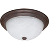 Bronze Flush Mount Fixture - 3 Size Options Ceiling Nuvo Lighting 15"w (3 Bulbs) 