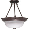 Bronze Semi-Flush Fixture - 3 Size Options Ceiling Nuvo Lighting 13" (2 Bulbs) 