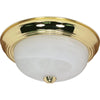 Polished Brass Flush Mount - 3 Size Options Ceiling Nuvo Lighting 13" (2 Bulbs) 