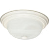 Textured White Flush Mount - 3 Size Options Ceiling Nuvo Lighting 13" (2 Bulbs) 