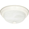 Textured White Flush Mount - 3 Size Options Ceiling Nuvo Lighting 15" (3 Bulbs) 
