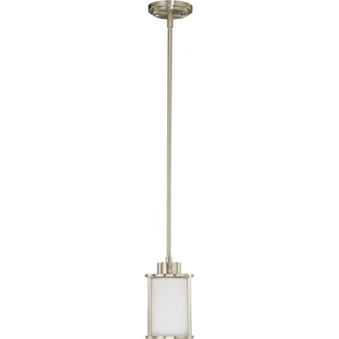 Odeon Mini Pendant with Satin White Glass Ceiling Nuvo Lighting 
