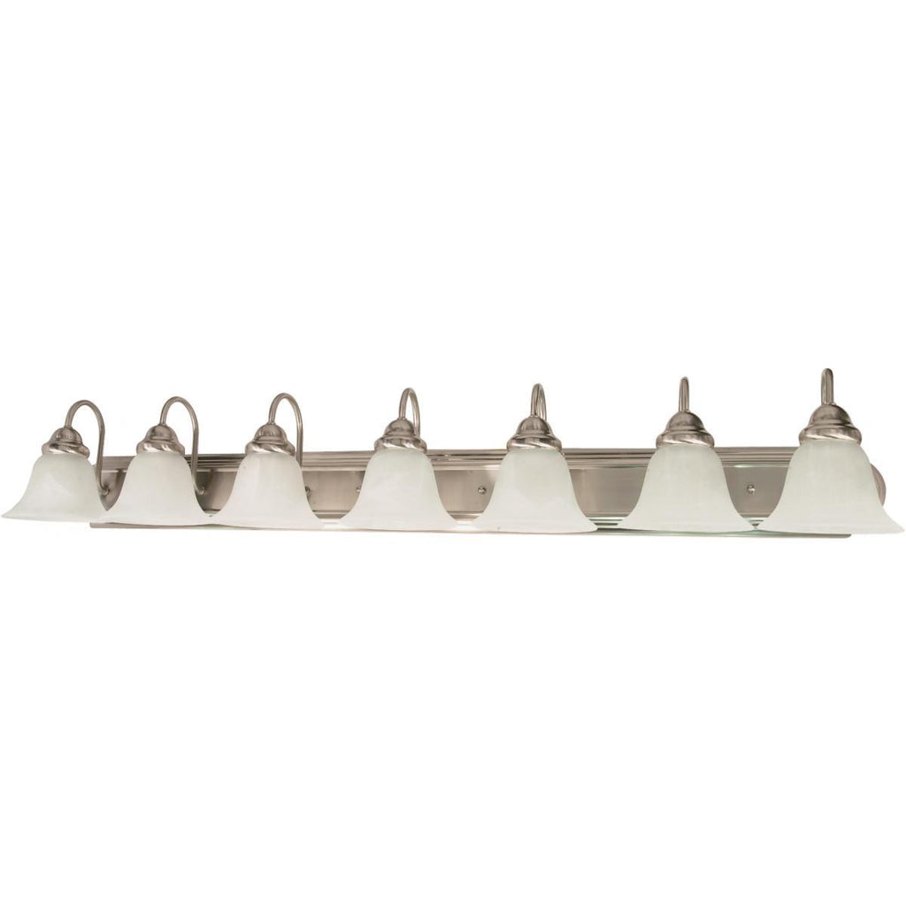 Ballerina 7 Light 48" Vanity - Brushed Nickel Wall Nuvo Lighting 