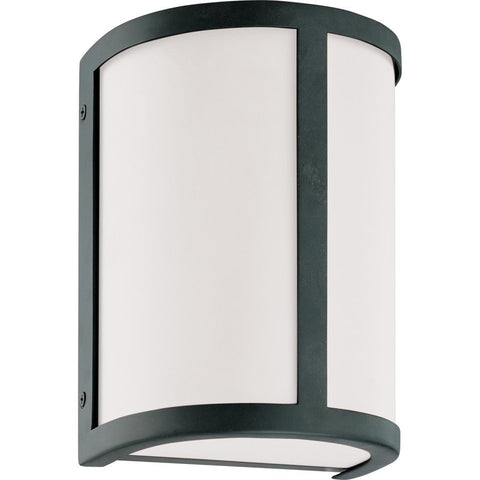 Odeon 1 Light Wall Sconce with Satin White Glass Wall Nuvo Lighting 