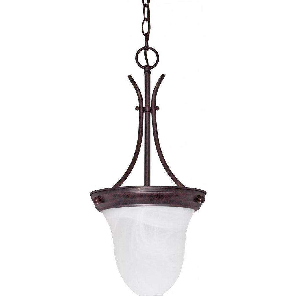 10" Pendant Alabaster Glass Bell Ceiling Nuvo Lighting 