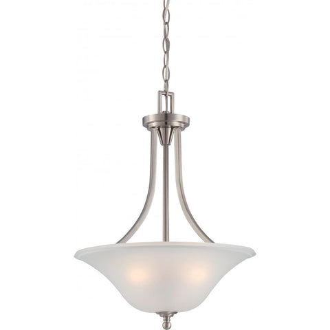 Nuvo Lighting Surrey 3 Light Pendant Fixture with Frosted Glass 60/4147