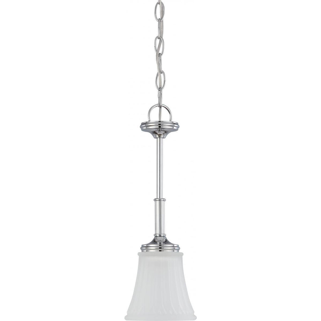 Teller Mini Pendant with Frosted Etched Glass Ceiling Nuvo Lighting 