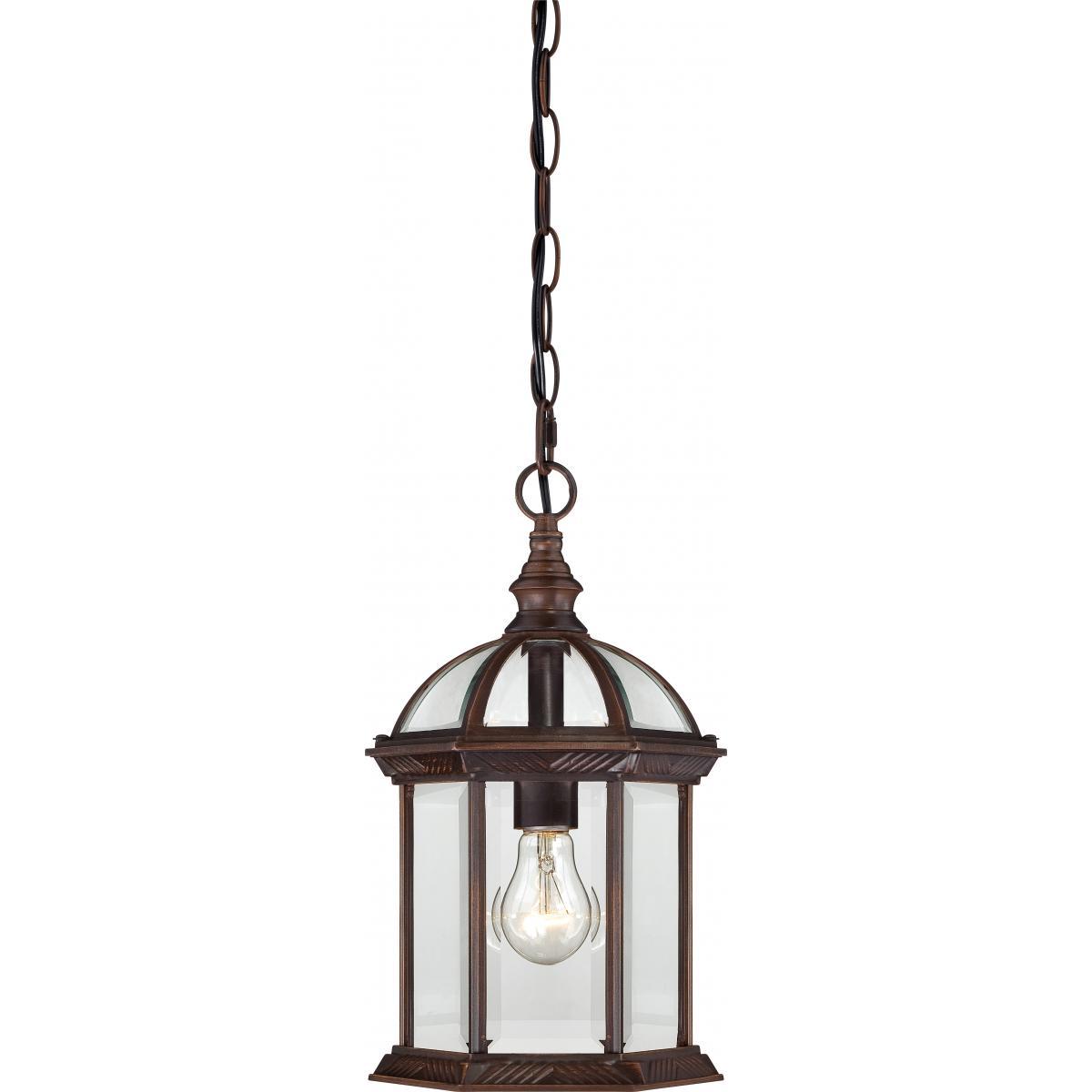 Boxwood 14" Outdoor Hanging with Clear Beveled Glass Outdoor Nuvo Lighting 