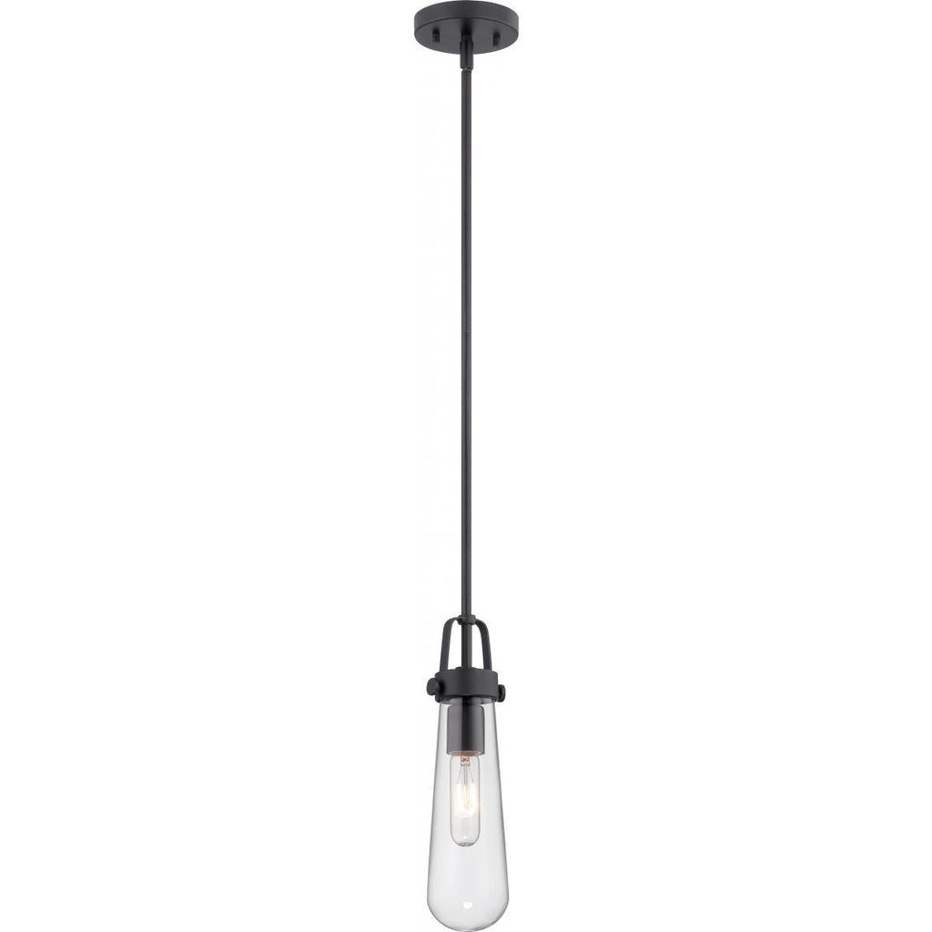 Beaker Mini Pendant with Clear Glass Ceiling Nuvo Lighting 