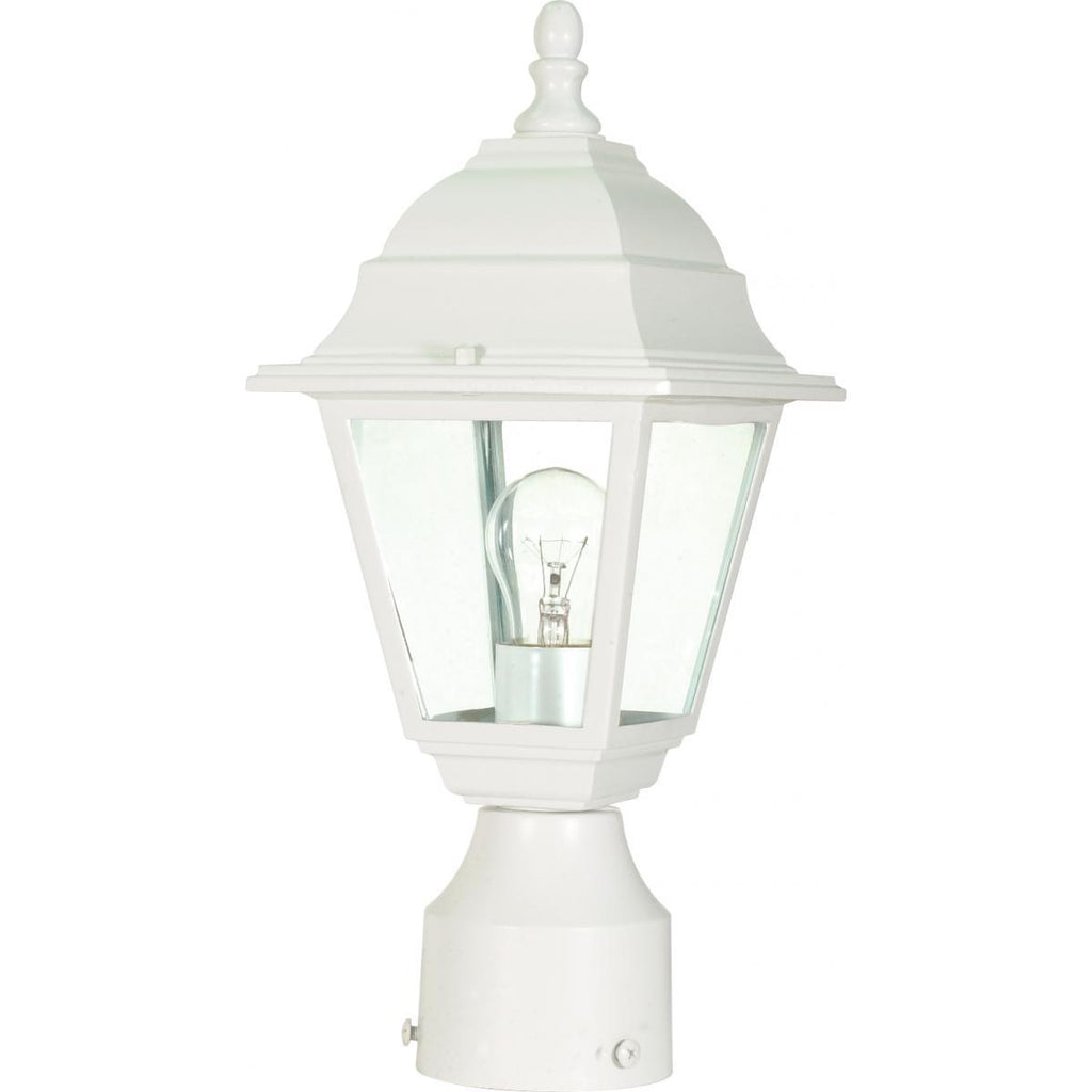 Briton 14" Post Lantern with Clear Glass Outdoor Nuvo Lighting 