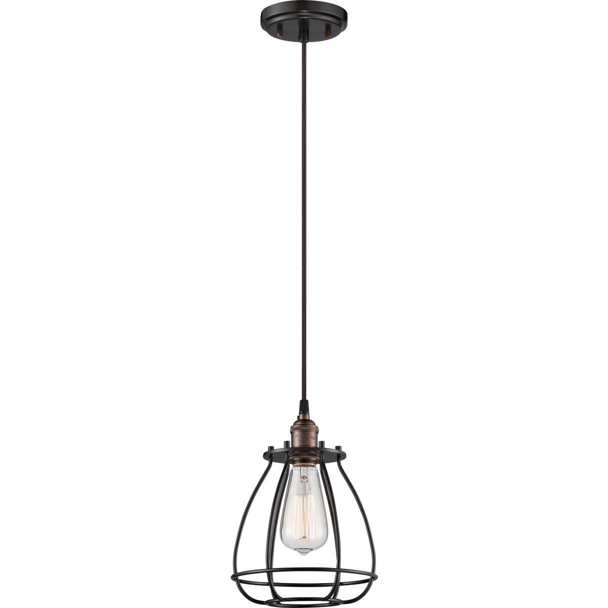 Vintage Caged Pendant Vintage Lamp Included Ceiling Nuvo Lighting 