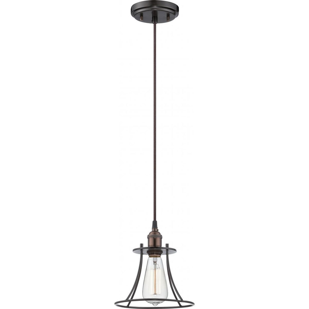 Vintage Caged Pendant Vintage Lamp Included Ceiling Nuvo Lighting 