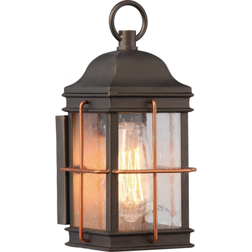 Howell 1 Light Small Outdoor Wall Fixture with 60w Vintage Lamp Included Outdoor Nuvo Lighting 
