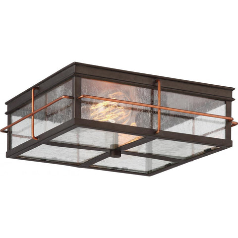 Howell 2 Light Outdoor Flush Fixture with 60w Vintage Lamps Included Outdoor Nuvo Lighting 
