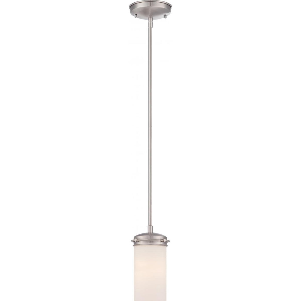 Polaris Mini Pendant with White Opal Glass Ceiling Nuvo Lighting 