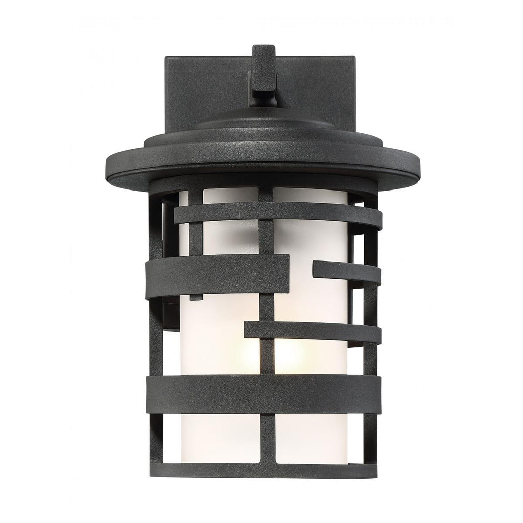 Lansing 1 Light 10" Outdoor Wall Lantern With Etched Glass Outdoor Nuvo Lighting 